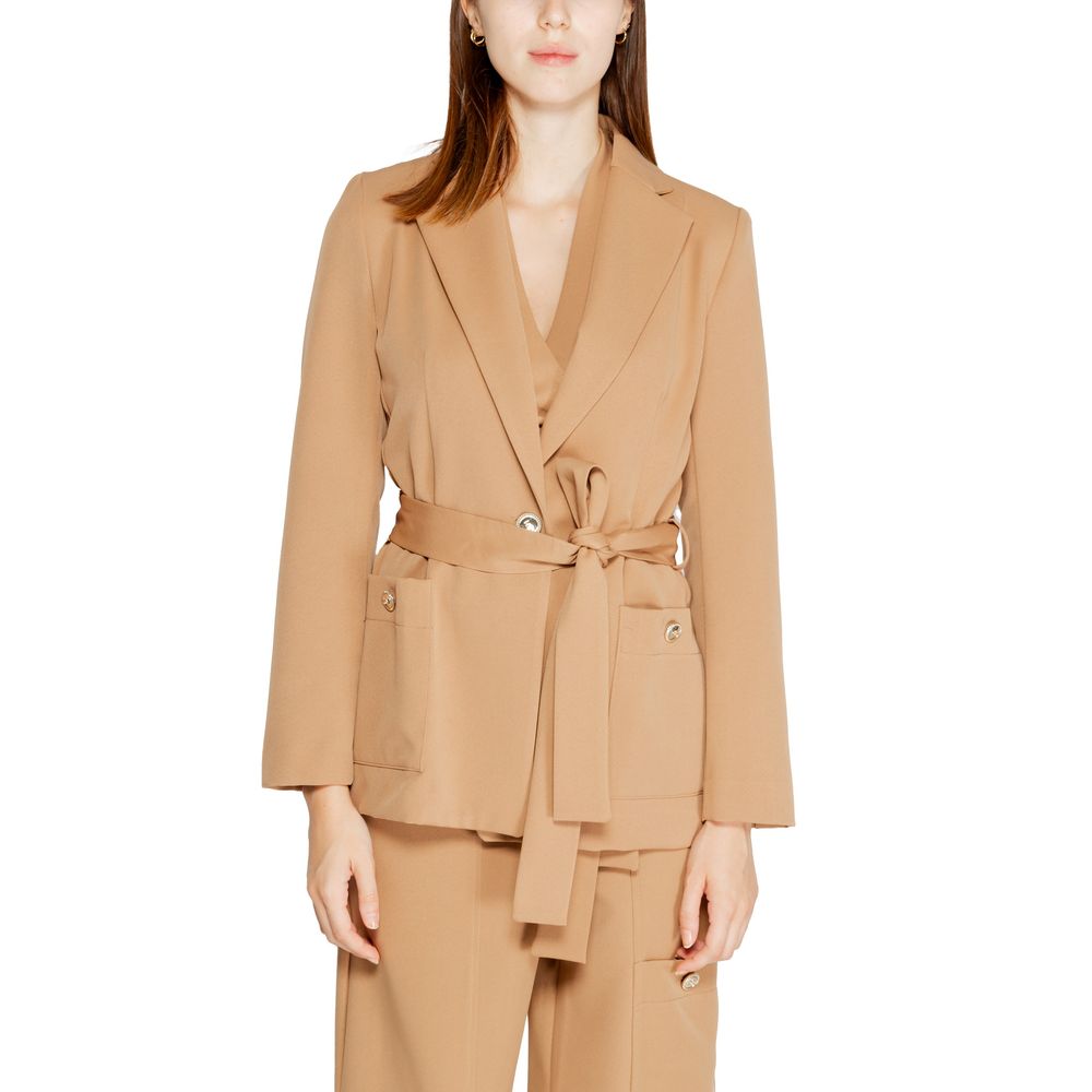 Rinascimento Beige Polyester Blazer Rinascimento
