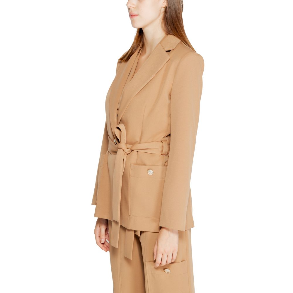 Rinascimento Beige Polyester Blazer Rinascimento