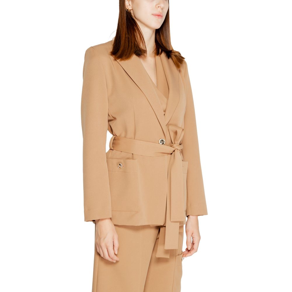 Rinascimento Beige Polyester Blazer Rinascimento