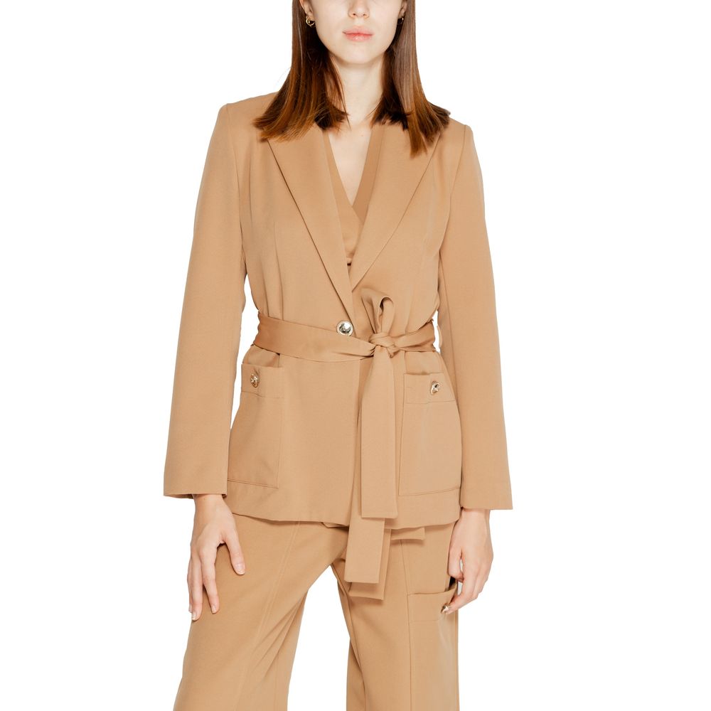 Rinascimento Beige Polyester Blazer Rinascimento