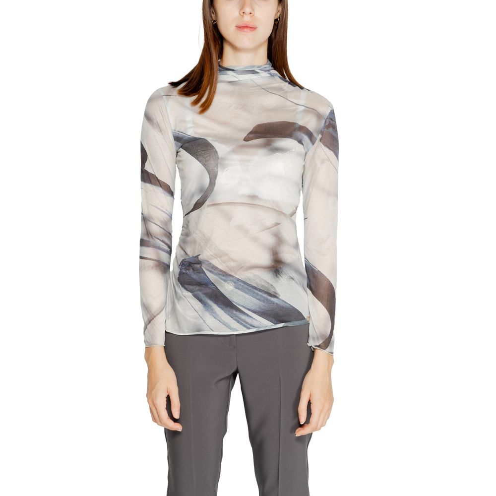 Rinascimento Gray Polyester Long Sleeve T-Shirt Rinascimento