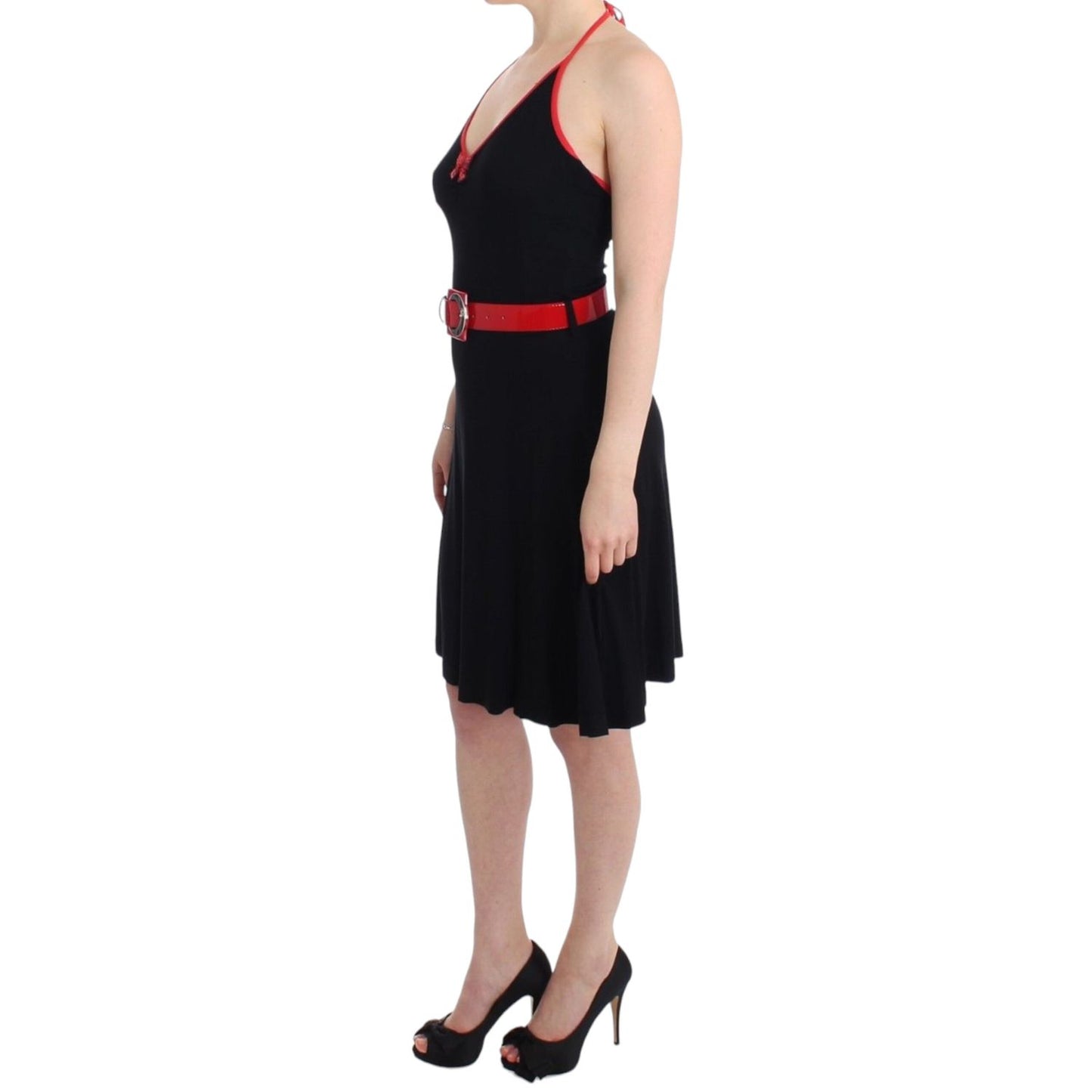 Roccobarocco Black belted palladio dress Roccobarocco