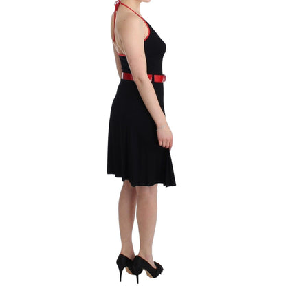 Roccobarocco Black belted palladio dress Roccobarocco