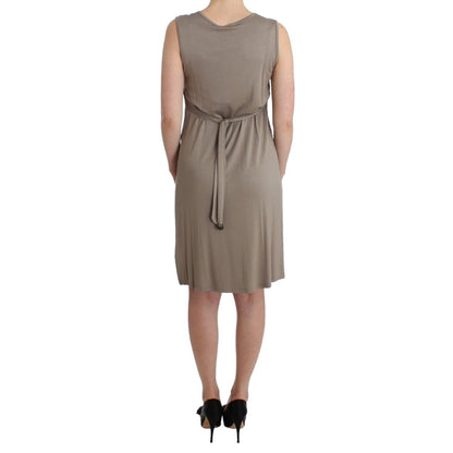 Roccobarocco Khaki studded sheath dress Roccobarocco