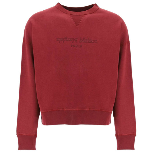 Maison Margiela reverse logo sweatshirt with hood Topwear Maison Margiela