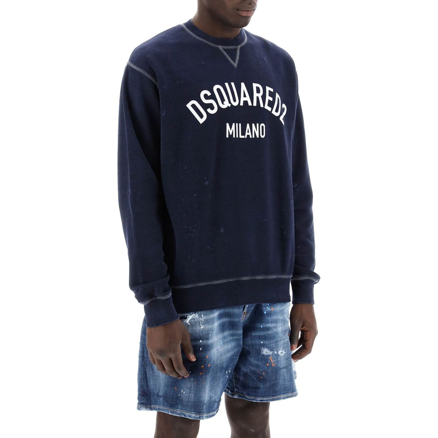 Dsquared2 "used effect cool fit sweatshirt