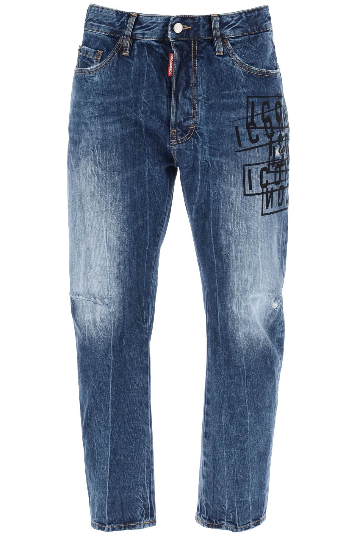 Dsquared2 "dark wash icon stamps bro jeans in Jeans Dsquared2