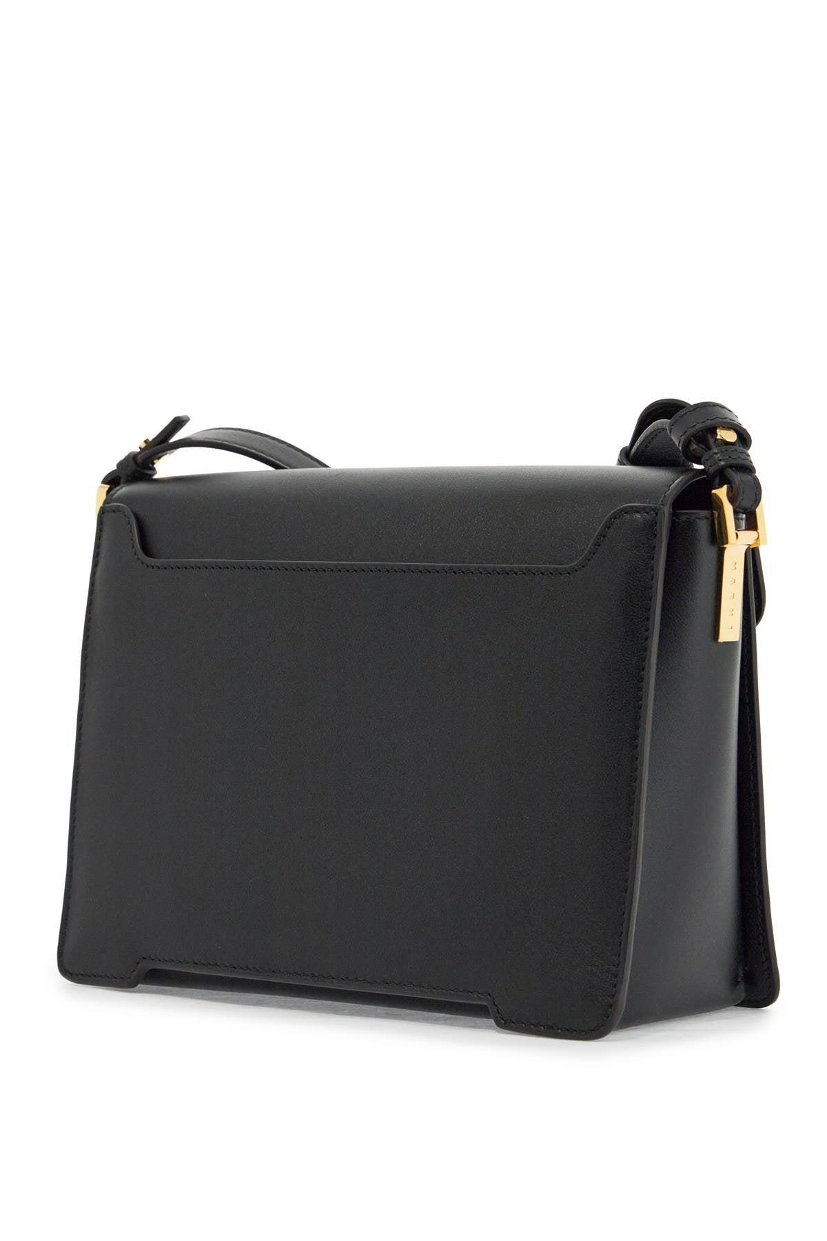 Marni black calfskin shopping bag with distinctive closure Shopper Marni