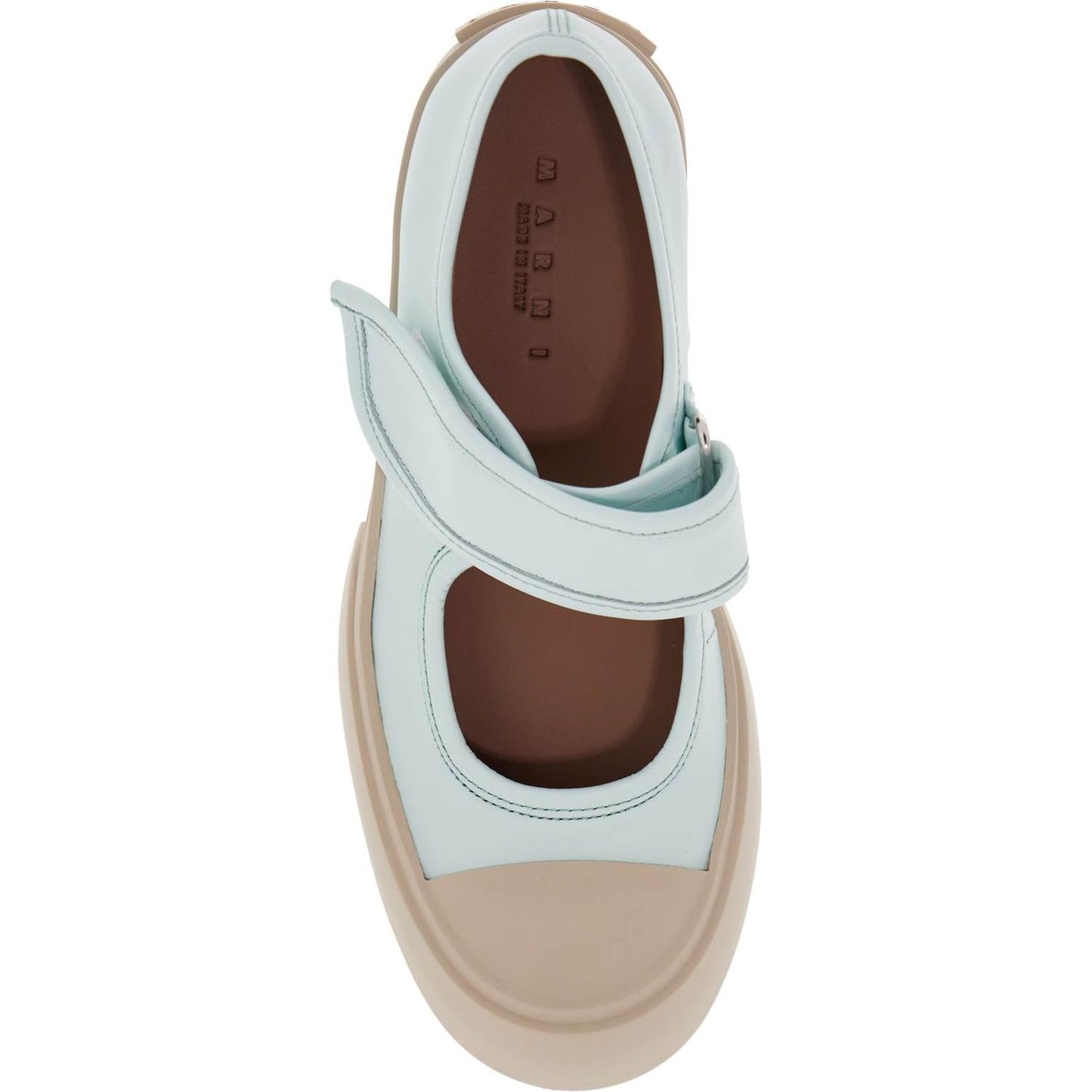 Marni pablo mary jane nappa leather sneakers