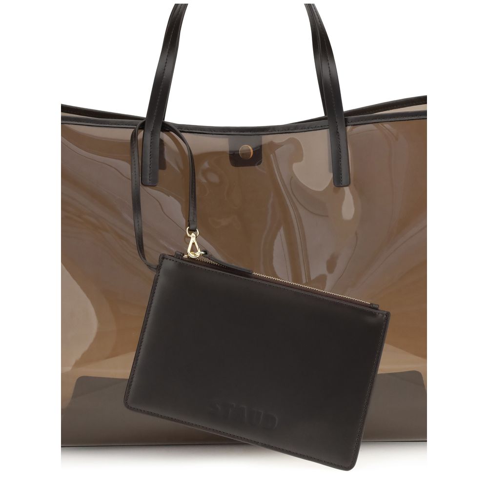 Staud Brown Pvc Handbag 1728,72470364320,Bags,Brown,Handbags - Bags,New with tags,Staud,Women