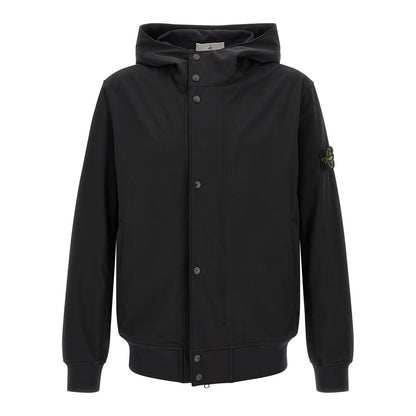 Stone Island Black Polyester Shell Jacket