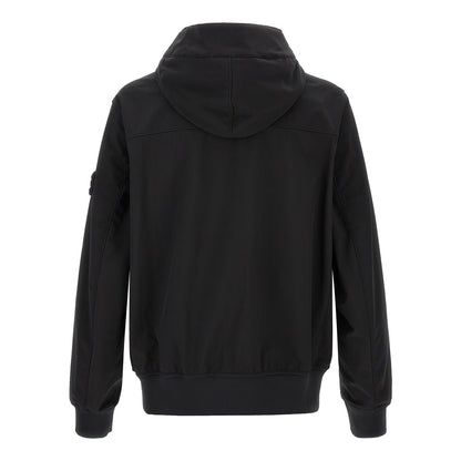 Stone Island Black Polyester Shell Jacket