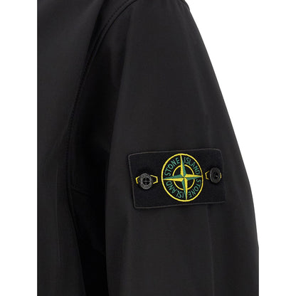 Stone Island Black Polyester Shell Jacket