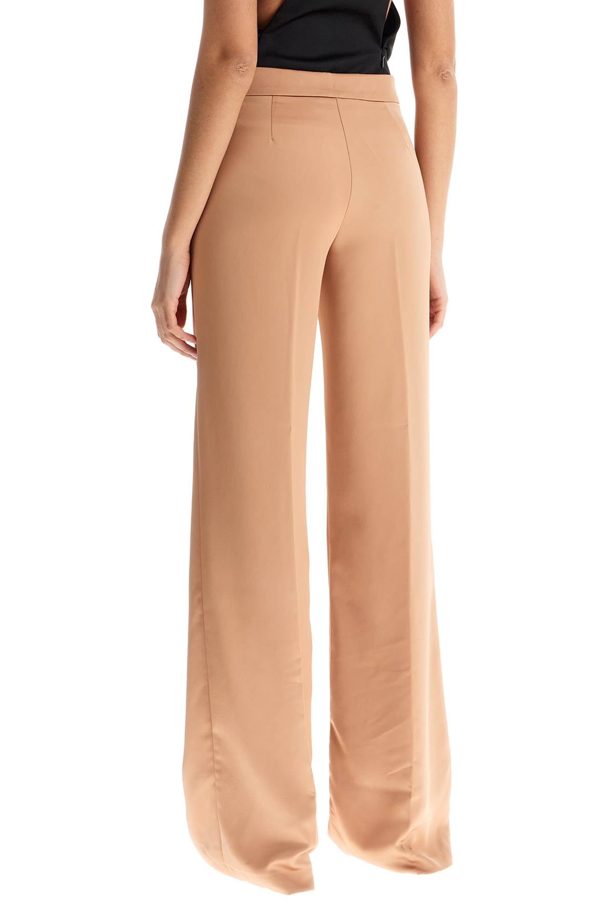 THE ANDAMANE flared satin trousers Trousers THE ANDAMANE