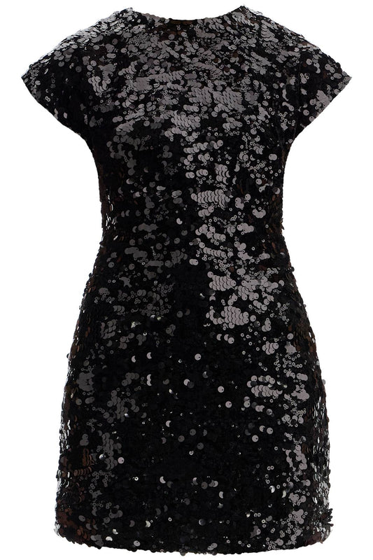 Ganni velvet and sequin mini dress Dresses Ganni