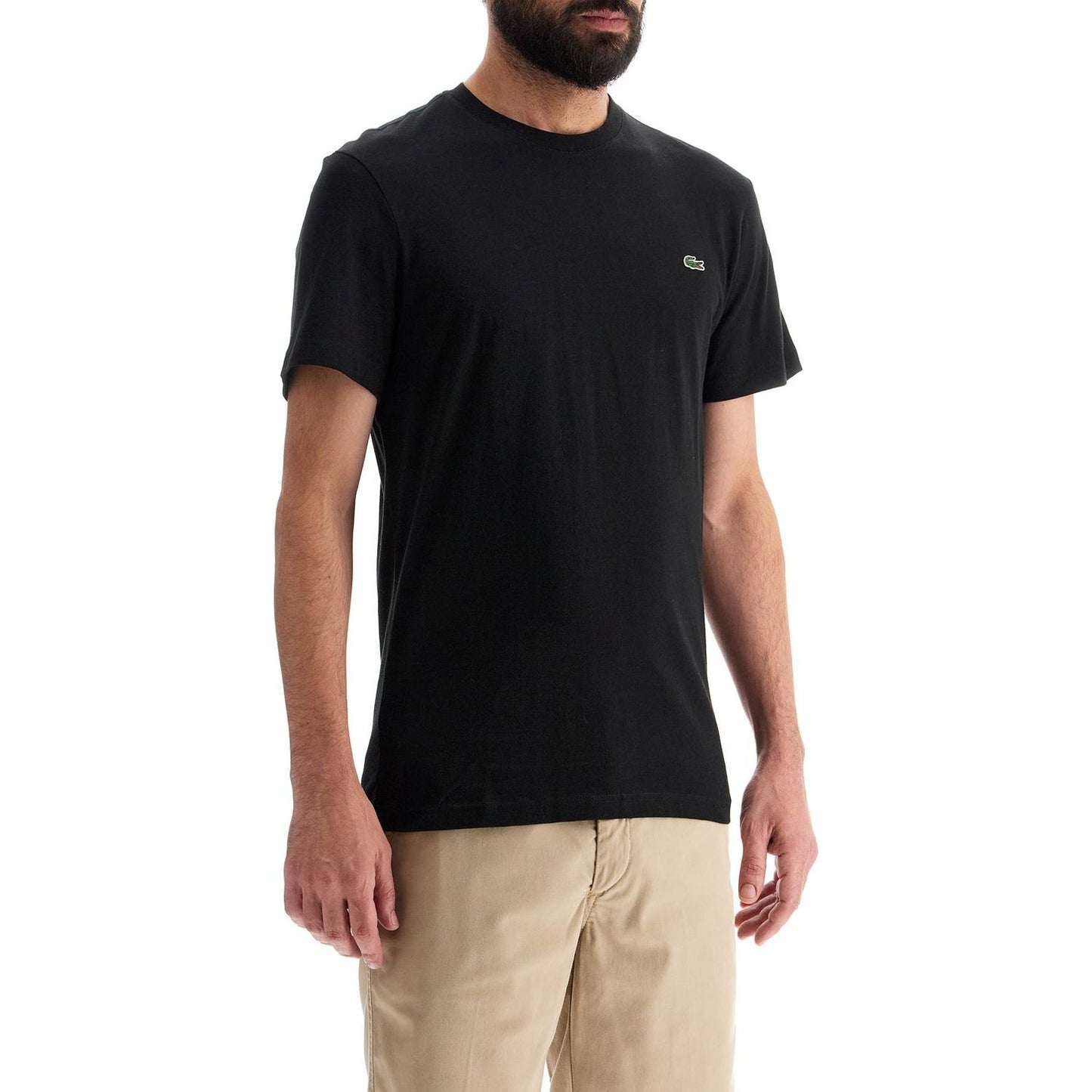 Lacoste t-shirt with patch logo design Topwear Lacoste