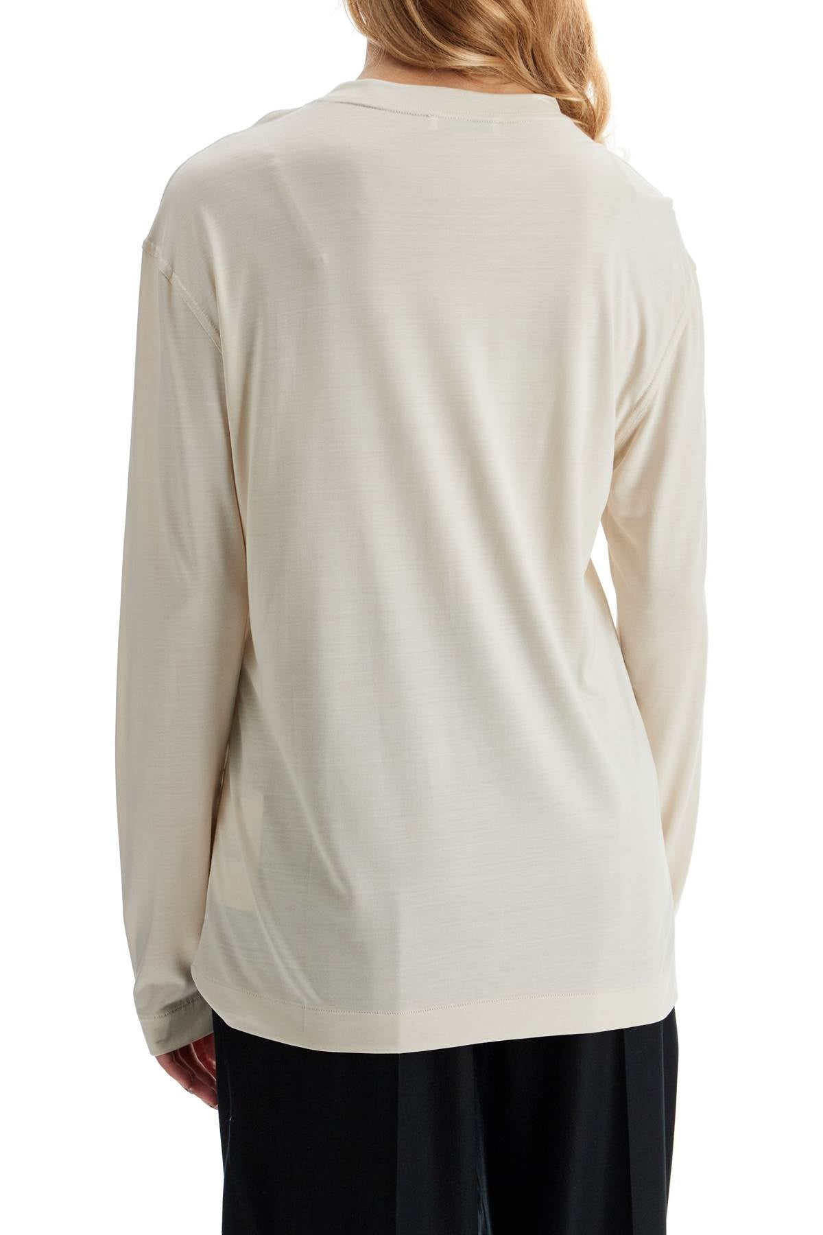 Lemaire long-sleeved silk t-shirt for Topwear Lemaire