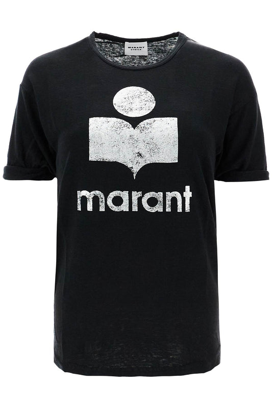 Isabel Marant Etoile koldi t-shirt with flocked logo Topwear Isabel Marant Etoile