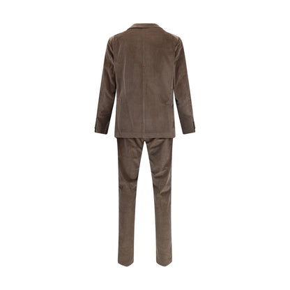 Tagliatore Brown Cotton Two-Piece Suit Tagliatore