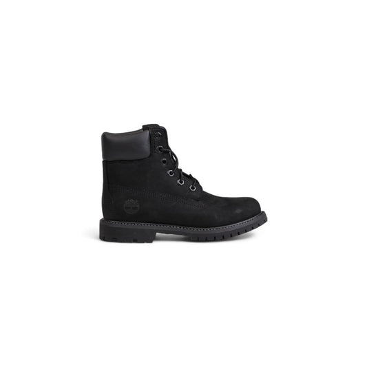 Timberland Black Recycled Leather Lace-Up Boots Timberland