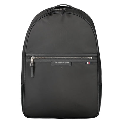 Tommy Hilfiger Black Polyester Men's Backpack