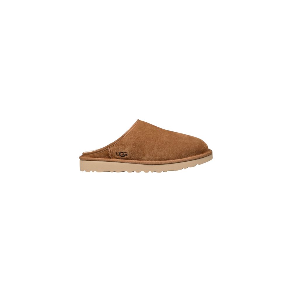 UGG Beige Suede Leather Clogs 1728,71956299936,Beige,Clogs - Flats - Shoes,EU40/US7,Flats - Shoes,Men,New with tags,Shoes,UGG