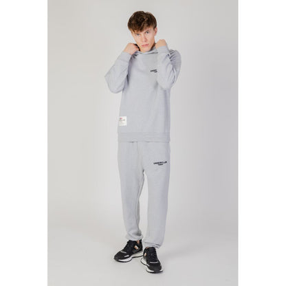 Underclub Gray Cotton Hoodie Underclub