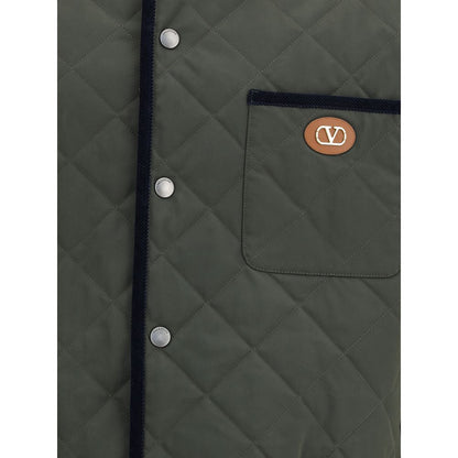 Valentino Bicolor Polyamide Coat