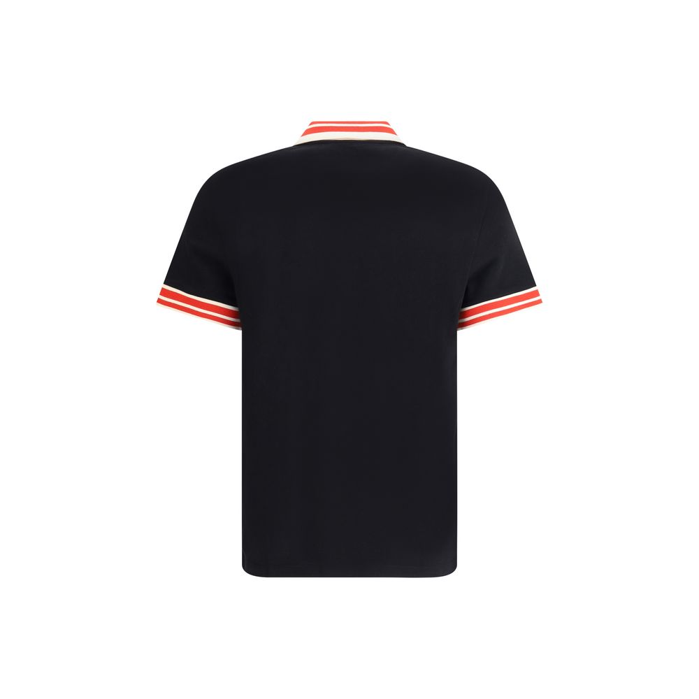 Valentino Black Cotton Polo Shirt Valentino