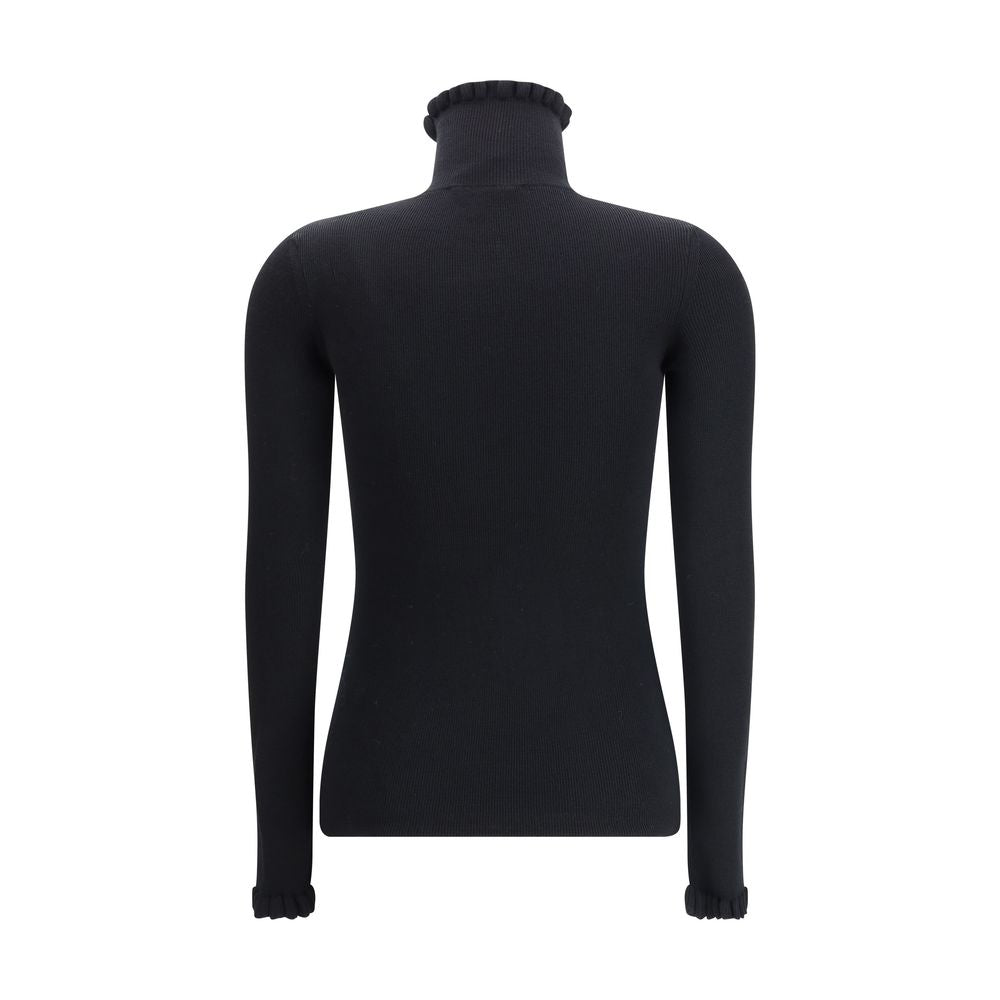 Valentino Black Fleece Wool Sweatshirt Valentino