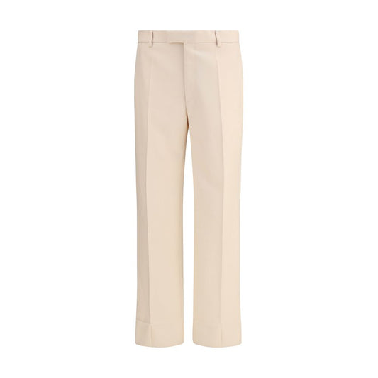 Valentino Cream Fleece Wool Dress Pants Valentino