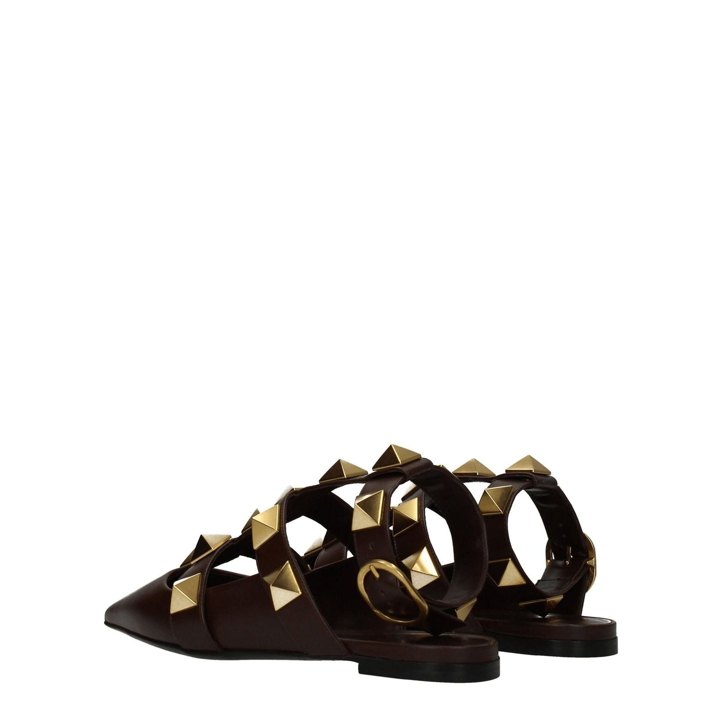 Valentino Garavani Brown Leather Sandals