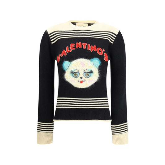Valentino Multicolor Fleece Wool Sweatshirt Valentino