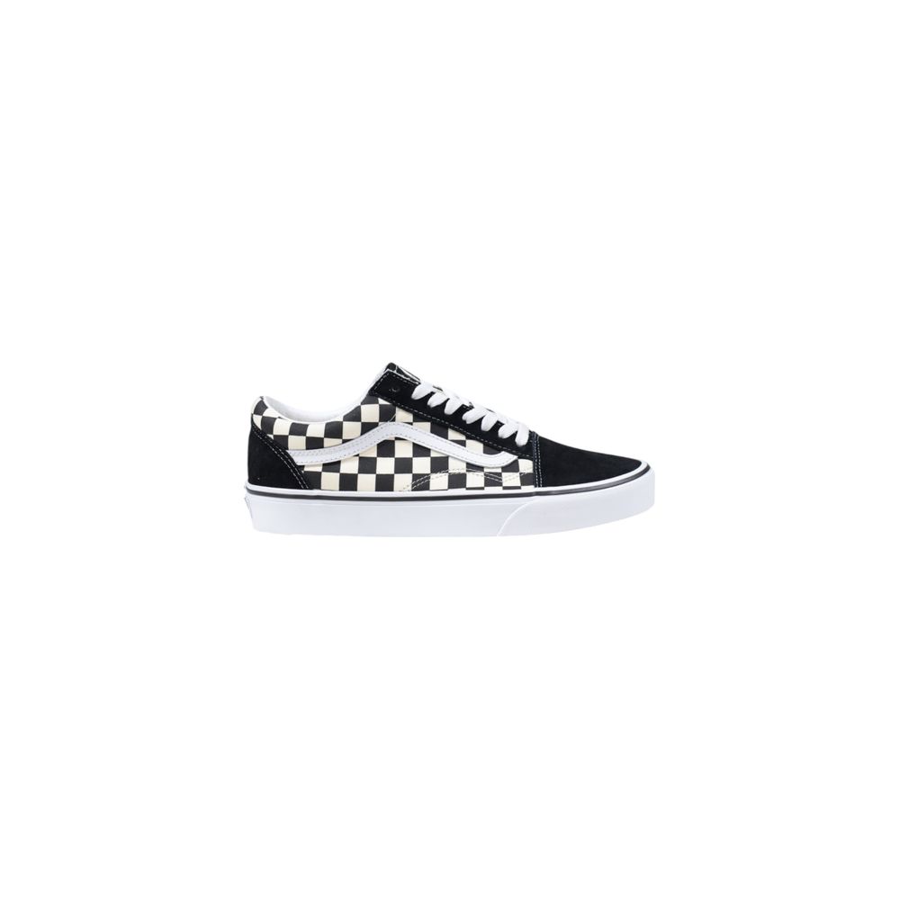 Vans Black And White Fabric Low Top Sneakers Vans