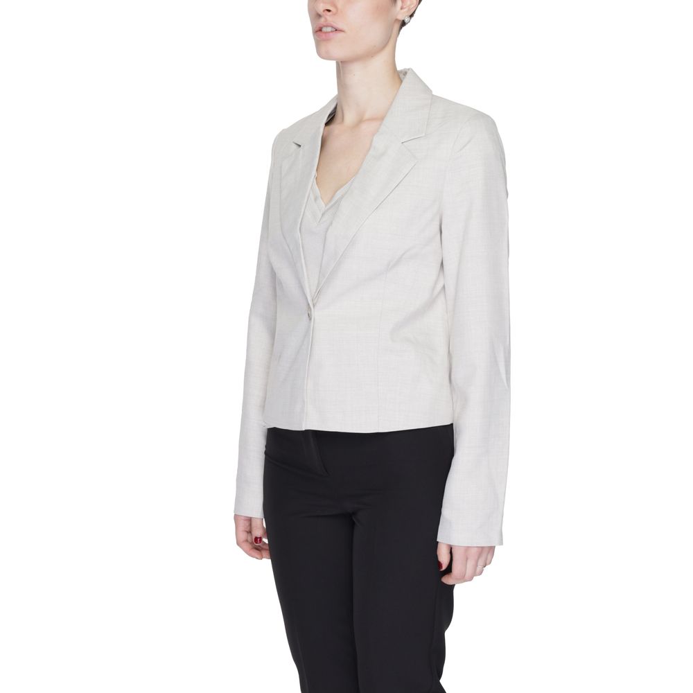 Vero Moda Gray Polyester Blazer Vero Moda