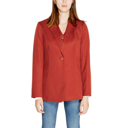 Vero Moda Red Polyester Blazer Vero Moda