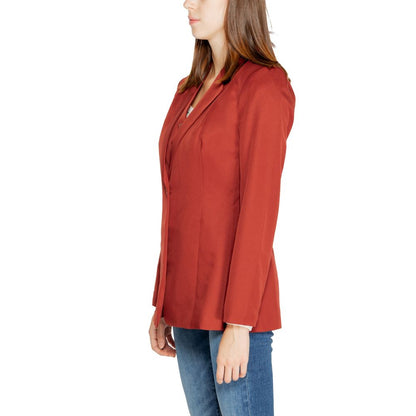Vero Moda Red Polyester Blazer Vero Moda