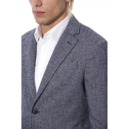 Verri Blue Polyester Blazer 1728,67465543840,Blazers - Men - Clothing,Blazers - Suits & Blazers - Clothing,Blue,Clothing,IT50 | L,Men,Men - Clothing,New with tags,Suits & Blazers - Clothing,Verri