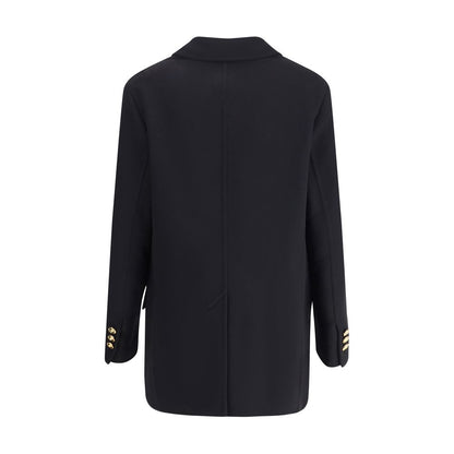 Versace Black Cashmere Coat Versace