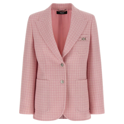 Versace Multicolor Virgin Wool Blazer