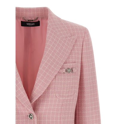 Versace Multicolor Virgin Wool Blazer