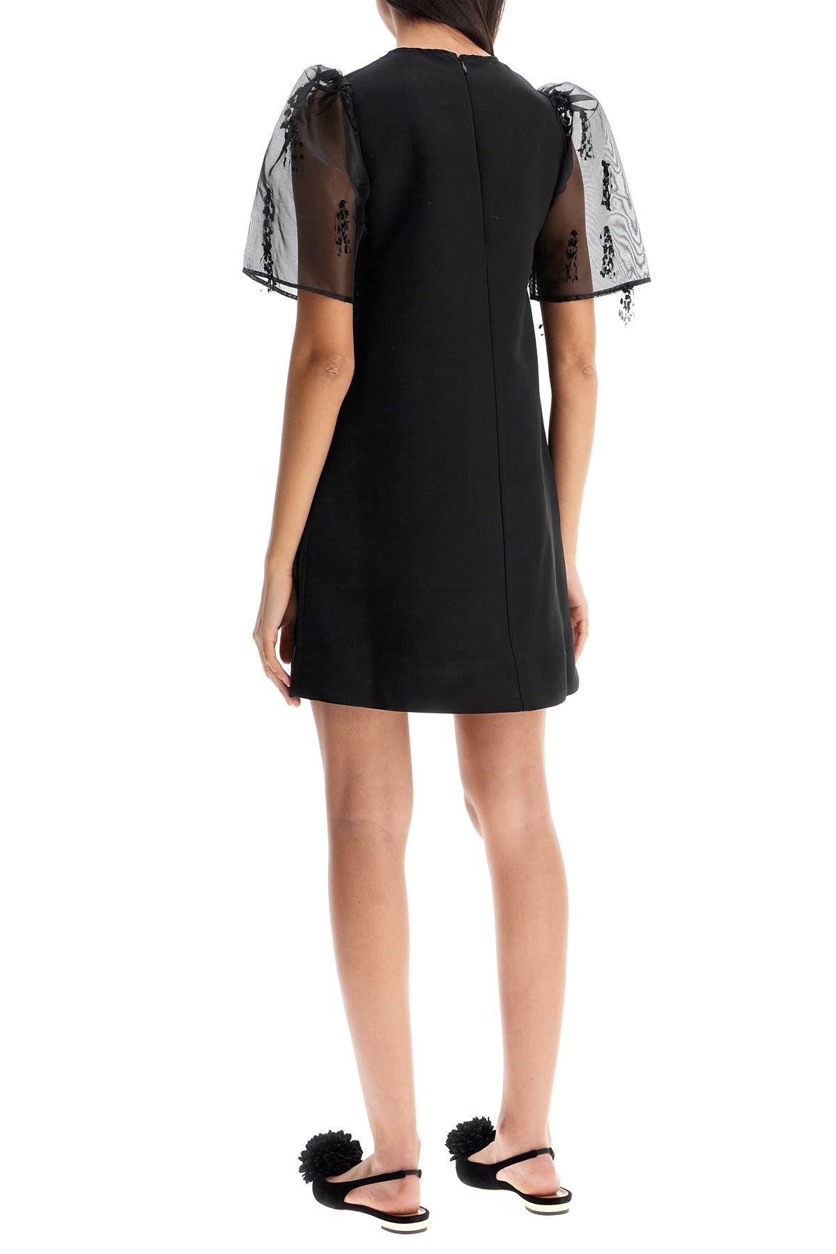 Ganni "organza-sleeved midi Dresses Ganni