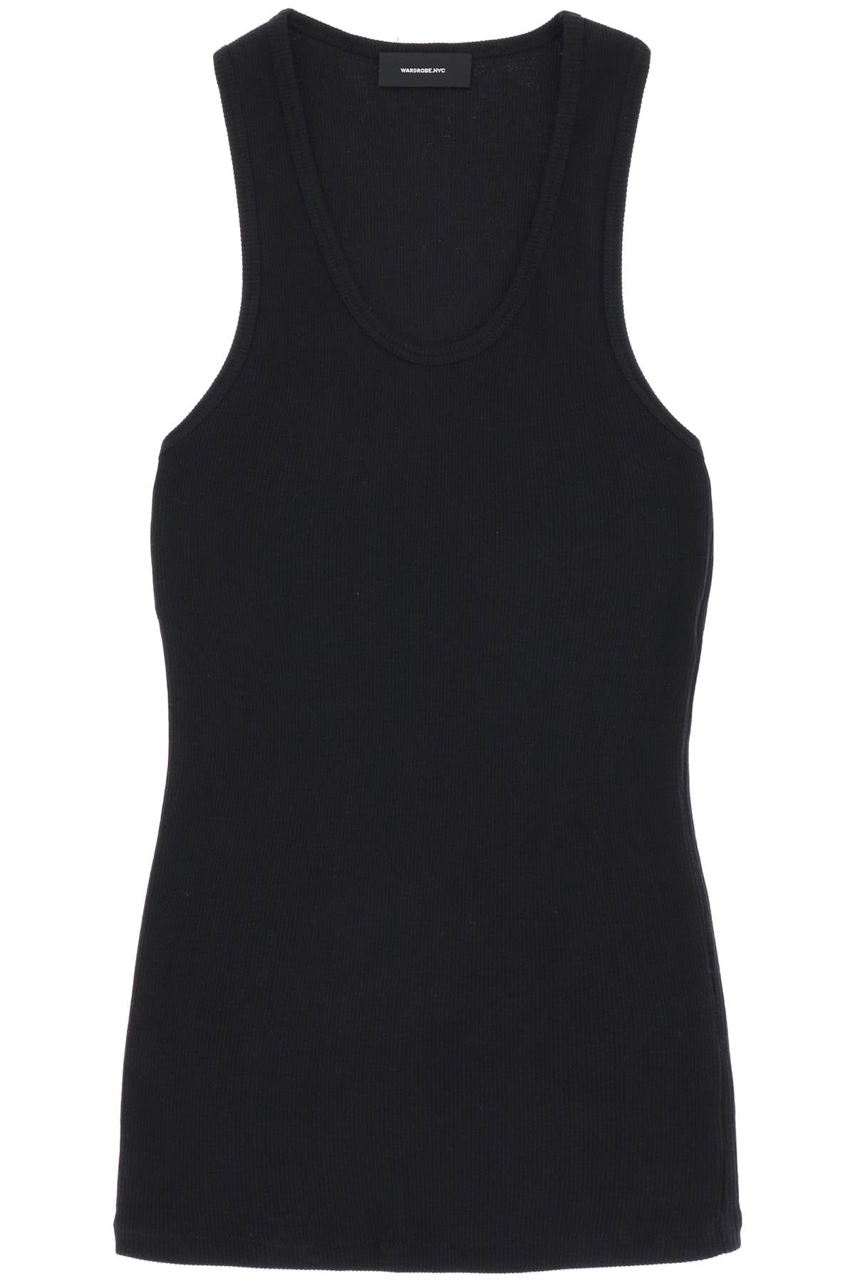 Wardrobe.Nyc ribbed sleeveless top with Topwear Wardrobe.Nyc