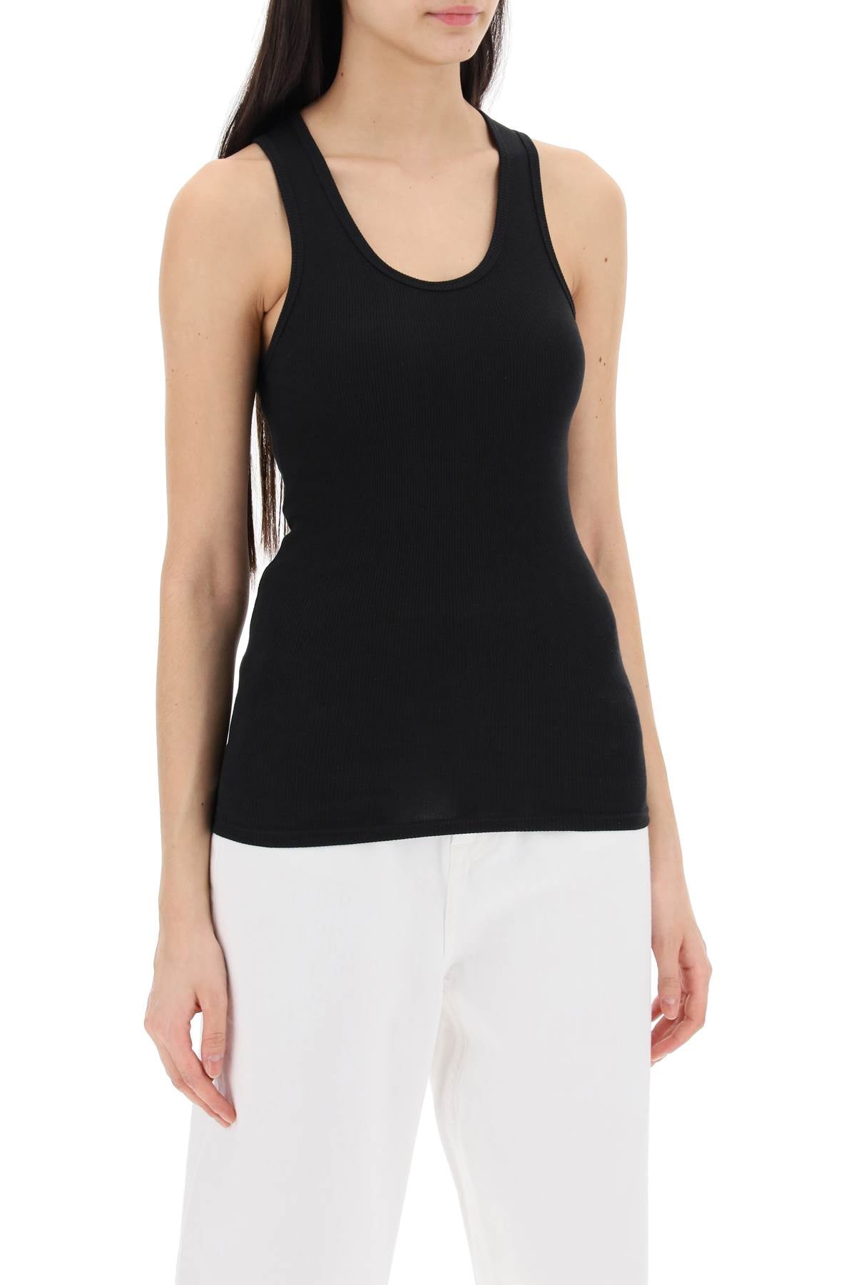 Wardrobe.Nyc ribbed sleeveless top with Topwear Wardrobe.Nyc