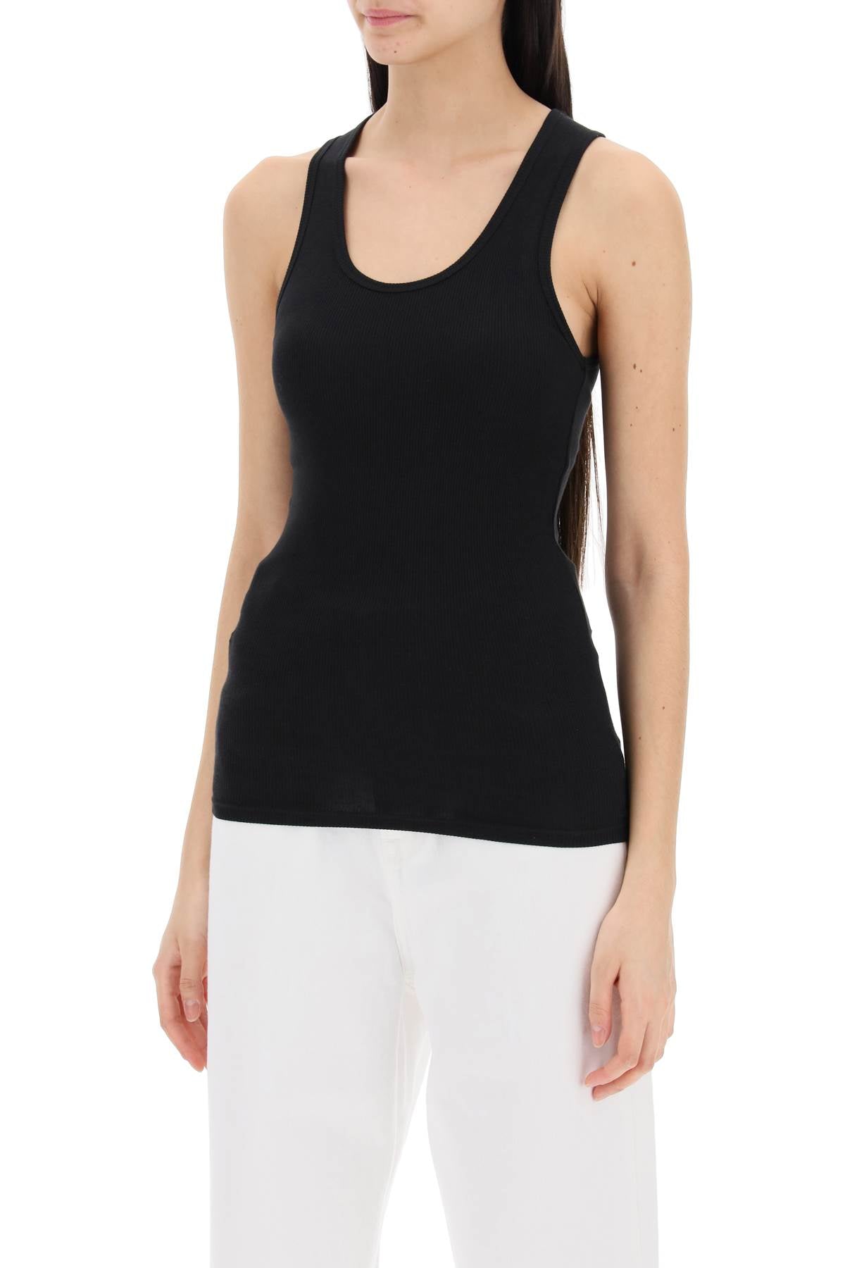 Wardrobe.Nyc ribbed sleeveless top with Topwear Wardrobe.Nyc