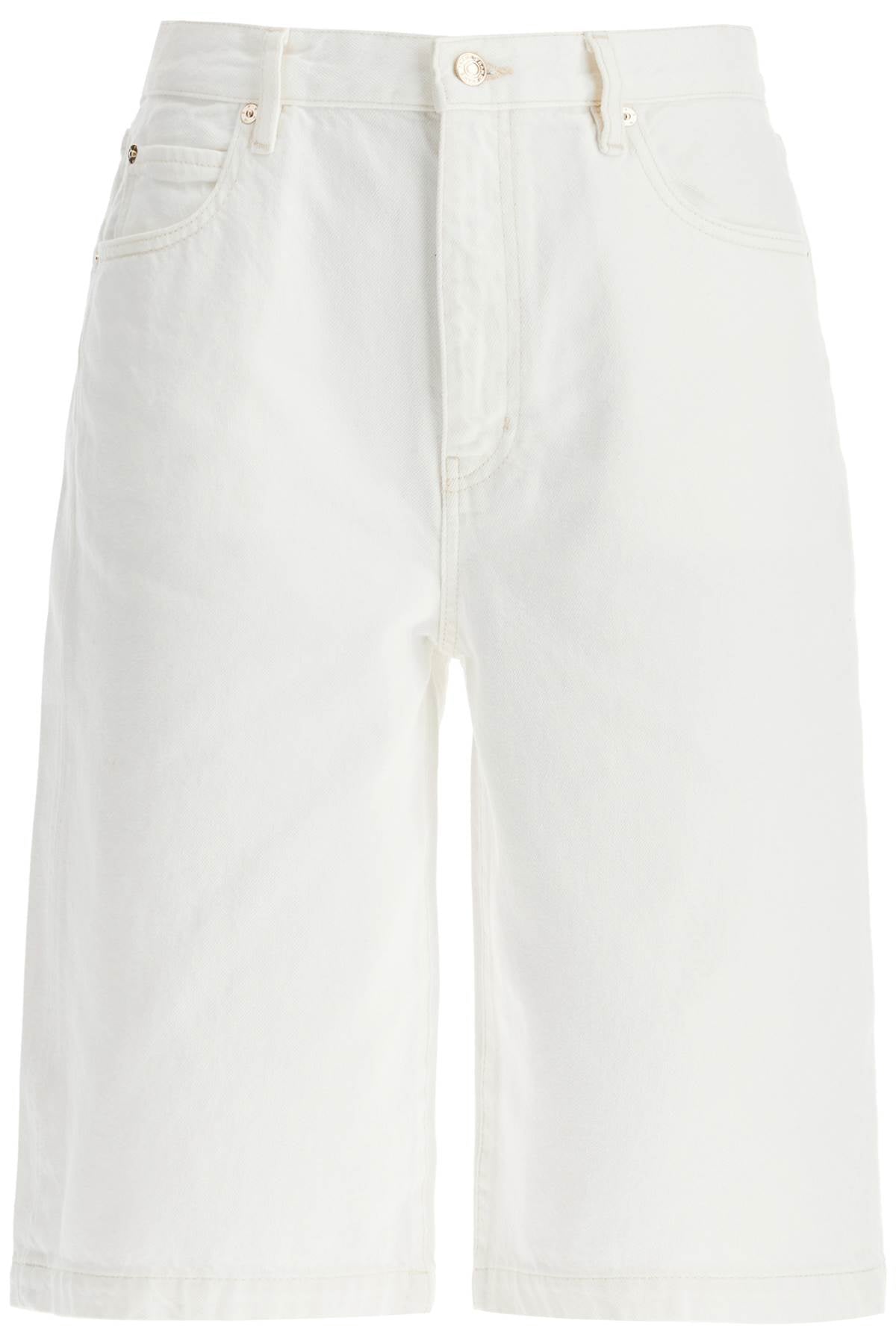 FRAME flared denim bermuda shorts. Short trousers FRAME