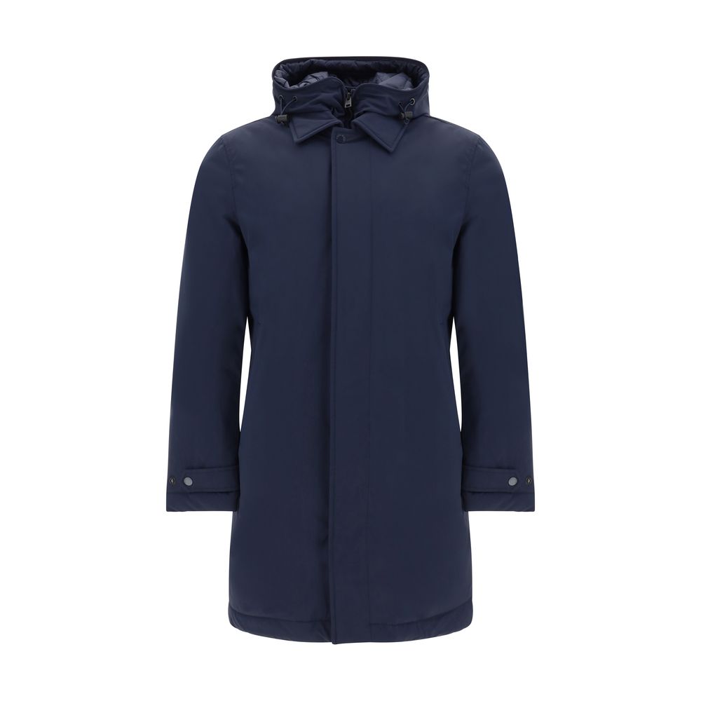 Woolrich Blue Polyester Coat Woolrich