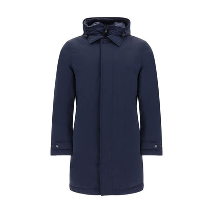 Woolrich Blue Polyester Coat Woolrich