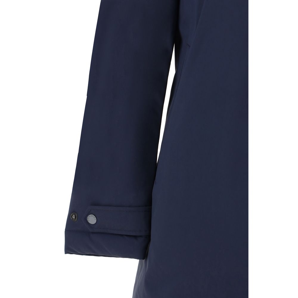 Woolrich Blue Polyester Coat Woolrich