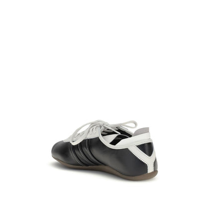 Y-3 Black Calf Leather Bos Taurus Low Top Sneakers Y-3